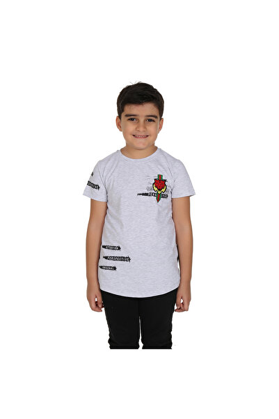 Toontoy Băiat - Tricou cu broderie de tigru