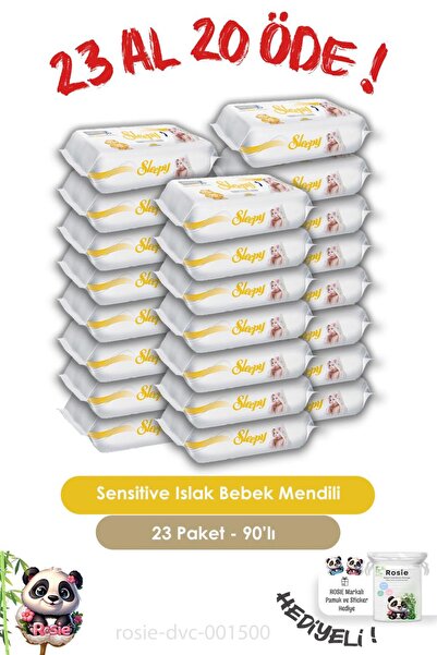 Sleepy 23 AL 20 ÖDE Sensitive Islak Mendil 90'lı ve ROSIE