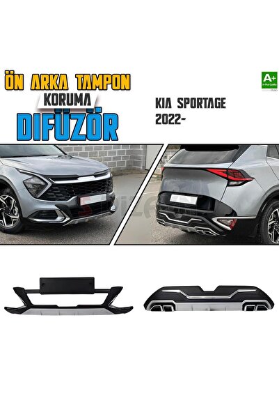 Karva Kia Sportage Ön ve Arka Tampon Koruma Difüzör Seti 2022 Üzeri A+ Kalite