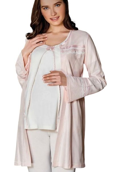 Tuba Collection Tuba Triple Pajama Set Powder -7516