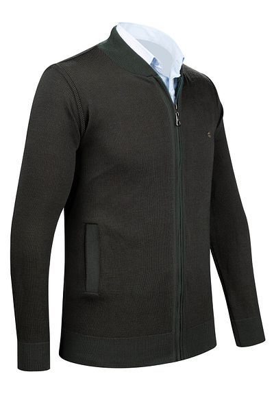 Çizgi Triko Çizgi Knitwear Ανδρικό Πλεκτό Μπουφάν Τσέπη με φερμουάρ Λεπτομερές σχέδιο Ατσάλινο πλεκτό με μανίκια και λάστιχο μέσης - 5015K