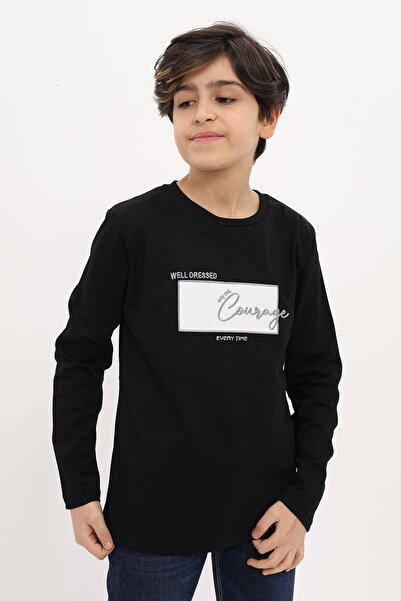 Toontoy Tricou pentru băieți cu detaliu de broderie