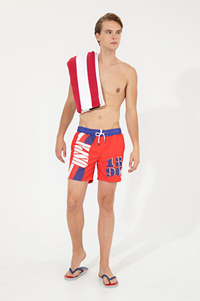 U.S. Polo Assn. Erkek Kırmızı Deniz Şortu 50245362-VR213