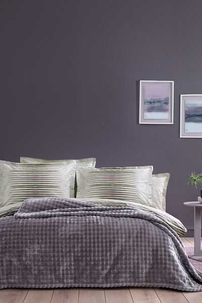 Yataş Blera Wellsoft Single Blanket - Ash Purple