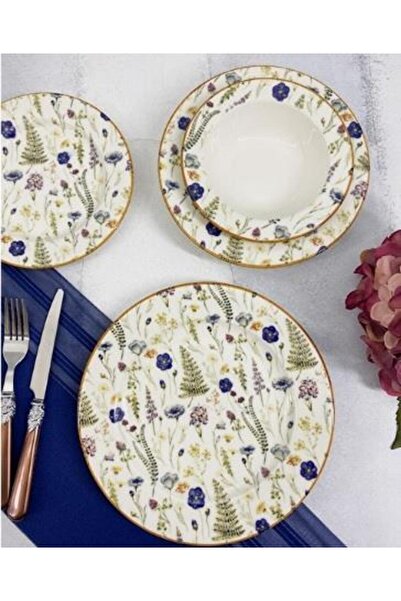 Mondecor Alize Porselen 6 Kişilik 24 Parça Yemek Takımı Mnd0023