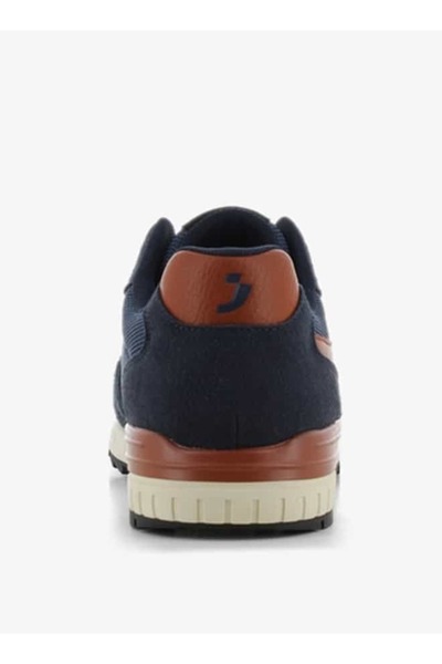 SJ Men's Panelled Sneakers with Lace-Up Closure