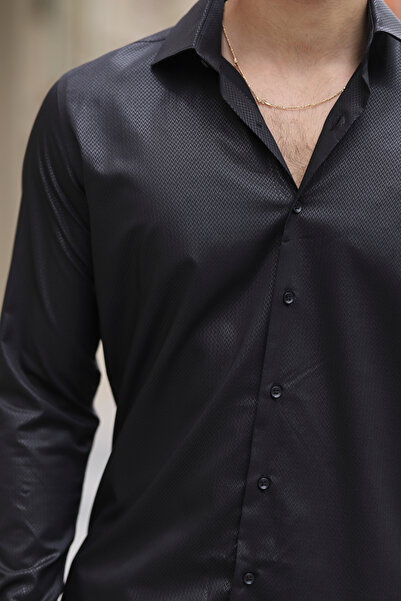 PASSERO Πουκάμισο Slim Fit Cool Print Lycra