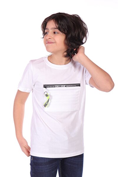 Toontoy Μπλουζάκι για αγόρια - Μανίκια με διακοσμητικό φερμουάρ και λεπτομέρεια στο σήμα