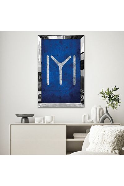 Zevahir Mobilya Dekorasyon Masă unică din MDF cu cadru din plexiglas cu oglindă argintie și design Kayi