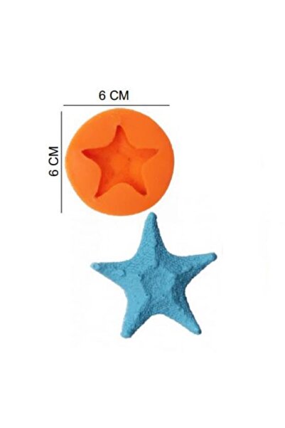 Pastaland 6*6 سم نجم البحر - قالب عجينة السكر، سيليكون