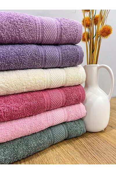 AYHANHOME Σετ 6 ζακάρ 50x90 cm 100% βαμβακερές πετσέτες χεριών και προσώπου