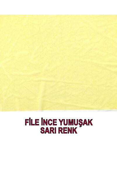 Kumaş Parça Тонка файл жовтого кольору, ширина: 130 см
