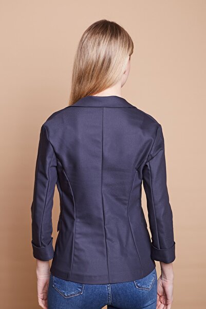 Jument Μανίκι με πτερύγιο τσέπης με πέτο Διπλό μανίκι Κάπρι τριών τετάρτων Βαμβακερό μπουφάν ελαφρύ ύφασμα Lycra-