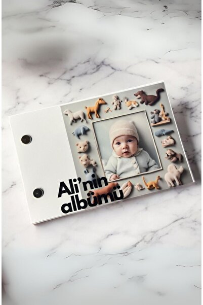 Mementoboxes Kişiye Özel Flipbook Bebek Temalı 20 Sayfa Fotoğraf Albümü (10x15 cm )