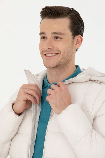 U.S. Polo Assn. Мъжко палто с цвят на камък 50270093-VR049