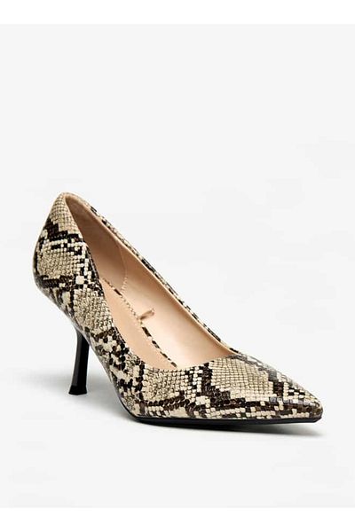 Flora Bella by Shoexpress Flora Bella Solid Slip-On Pointed Toe Pumps with Stiletto Heels