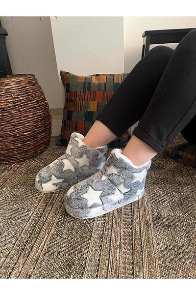 Behtah Kundura Starry Γυναικείες Παντόφλες Home Boots Home Παπούτσια Χοντρή ελαφριά σόλα