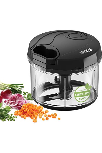 LEBENLANG مفرمة خضروات يدوية، خالية من مادة BPA، مثالية للثوم والبصل والمزيد