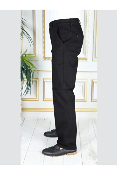 Genel Markalar Erkek Kot Keten Kumaş Pantolon Esnek Likralı Rahat Kalıp Pamuklu Kışlık Baba