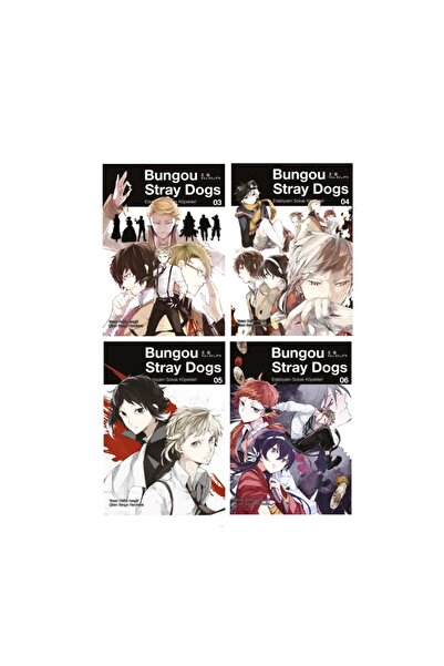 Gerekli Şeyler Yayıncılık Bungou Stray Dogs 3-4-5-6 Manga Seti (4 KİTAP)