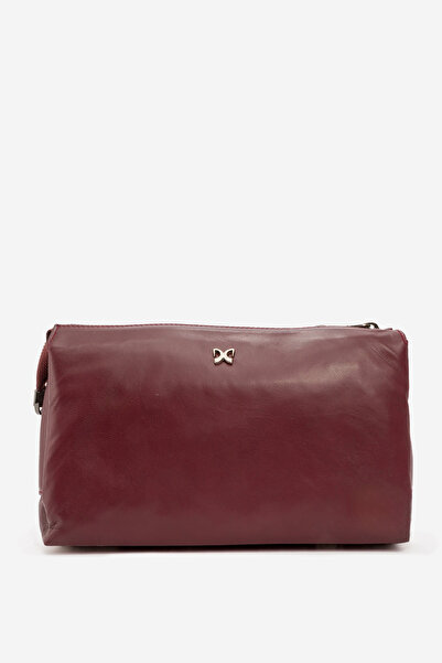 Dericlub Бордова жіноча сумка через плече з поперечними ременями Mila