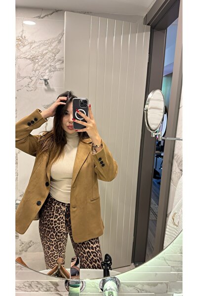 SHELA Taba Süet Ceket