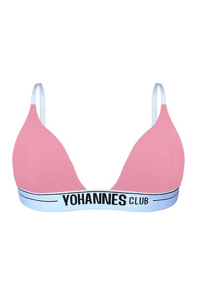 Yohannes Club Pudra Colored Women's Triangle Bra - Elastic and Single