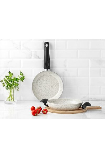 Madame Coco Gordes Granite Look 2 Piece Pan and Sauce Set