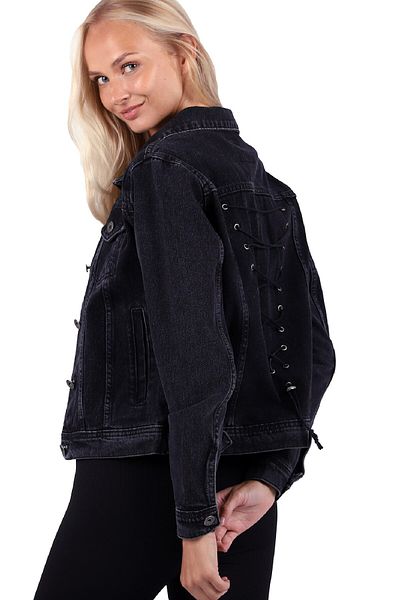 LONCA Collared Classic Short Denim Jacket