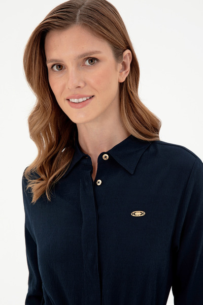 U.S. Polo Assn. Kadın Lacivert Dokuma Elbise 50289869-VR033