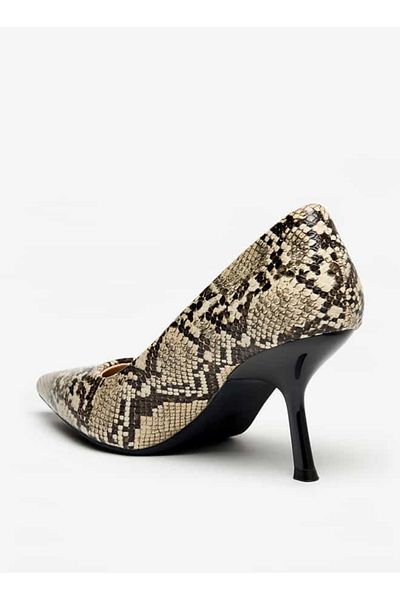 Flora Bella by Shoexpress Flora Bella Solid Slip-On Pointed Toe Pumps with Stiletto Heels