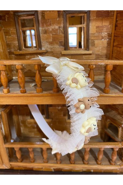 MUTLUDÜNYAM Children's Crown with Bear Figure