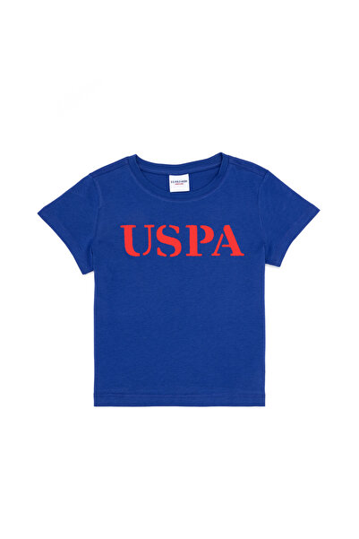U.S. Polo Assn. Παιδικό μπλουζάκι με λαιμόκοψη μπλε 50263028-VR212