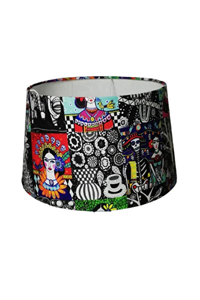 ESİN ECE TASARIM Kumaş lambader şapkası büyük abajur şapkası 40 çap