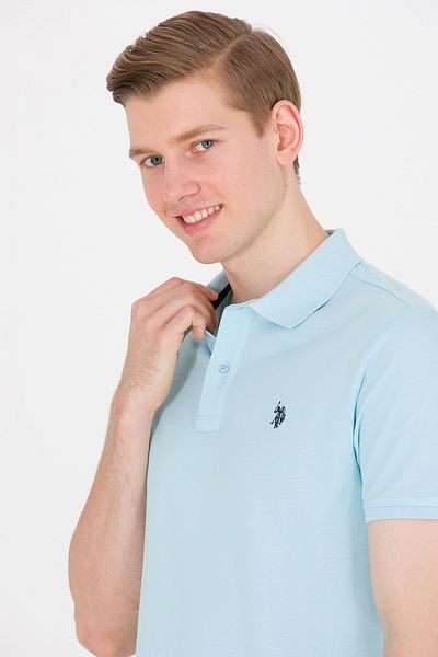 U.S. Polo Assn. Tricou Aqua Basic pentru bărbați cu gât polo 50262933 -VR007