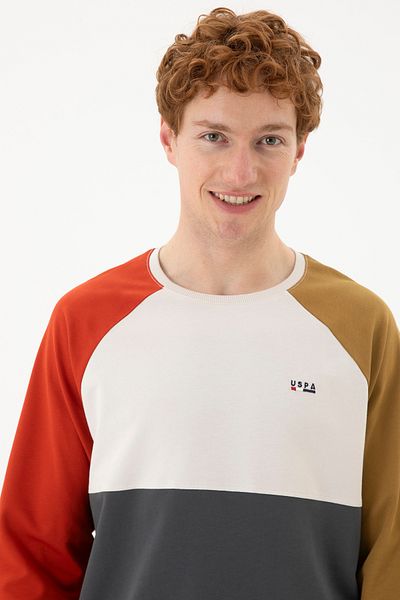 U.S. Polo Assn. Светъл мъжки суичър в цвят каки 50270756 -vr183