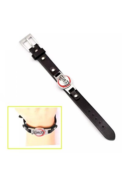 Hd Marketim سوار معصم جلدي شيطان القاتل رمز كامادو تانجيرو شيطان القاتل الأسا...