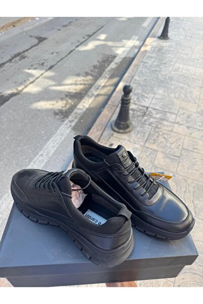 Pierre Cardin بيير كاردين 10218 حذاء جلد أسود فاخر