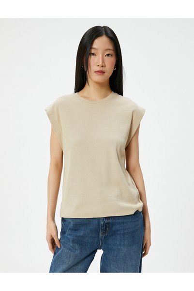 Koton Crew Neck T-Shirt Slim Fit Short Sleeve