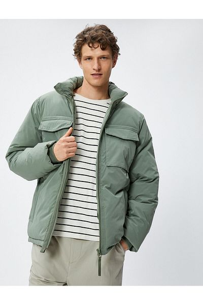 Koton Κλασικό μπουφάν Anorak με φερμουάρ με κρυφή κουκούλα