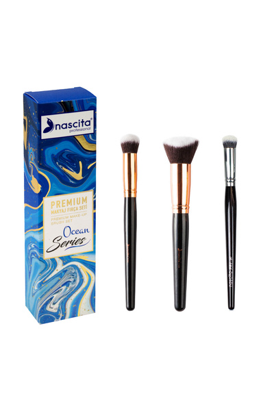 nascita Premium Ocean Series En Sevilen 3'lü Yüz Fırça Seti Nasbrushset155 Nas 136-150-267