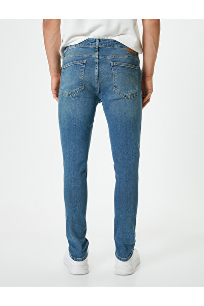 Koton Düğmeli Standart Bel Super Skinny Fit Kot Pantolon - Justin Jean