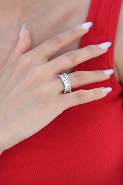 Bernami Special Zircon Stone Color Baguette Women's Ring Deal!! !