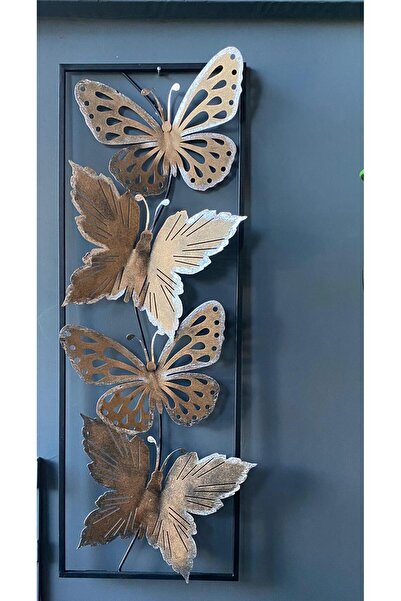 elif aksesuar Metal Kelebekli Duvar Dekoru