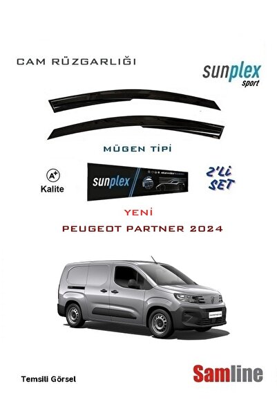 SUNPLEX Peugeot Yeni Partner Van 2024 Modeller için Cam Rüzgarlığı Takımı 2'li Set