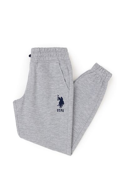 U.S. Polo Assn. Boy's Gray Melange Sweatpants 50279639 -Vr086