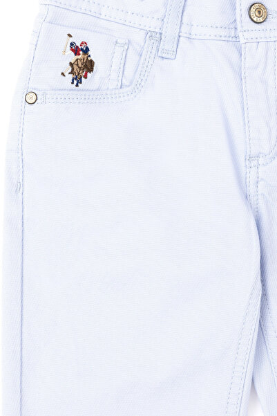 U.S. Polo Assn. Erkek Çocuk Açık Mavi Kanvas Pantolon 50283955-VR003