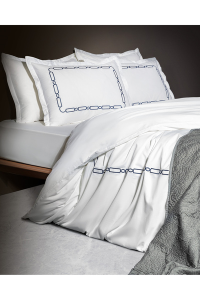 Madame Coco Lis King Size Nakışlı Nevresim Takımı - Saten - Yat Koleksiyon