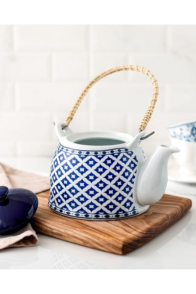Madame Coco Blue Nostalgic Dames Teapot