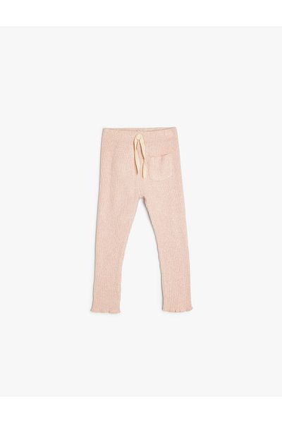 Koton Soft Texture and Ribbed Basic Tights - Elastic Waist